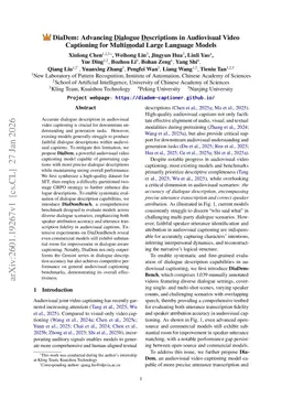 DiaDem: Advancing Dialogue Descriptions in Audiovisual Video Captioning for Multimodal Large Language Models