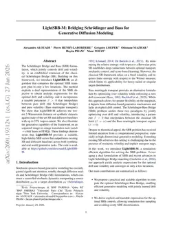 LightSBB-M: Bridging Schrödinger and Bass for Generative Diffusion Modeling