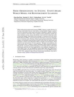 From Observations to Events: Event-Aware World Model for Reinforcement Learning