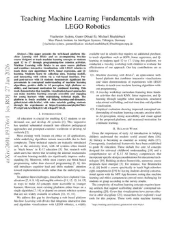 Teaching Machine Learning Fundamentals with LEGO Robotics