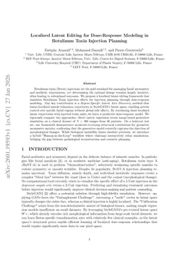 Localized Latent Editing for Dose-Response Modeling in Botulinum Toxin Injection Planning