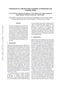 A Benchmark for Audio Reasoning Capabilities of Multimodal Large Language Models