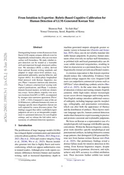 From Intuition to Calibrated Judgment: A Rubric-Based Expert-Panel Study of Human Detection of LLM-Generated Korean Text