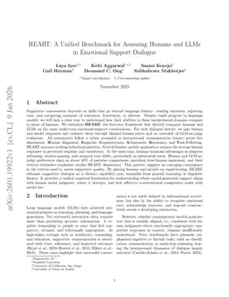 HEART: A Unified Benchmark for Assessing Humans and LLMs in Emotional Support Dialogue