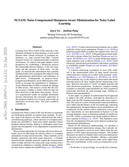 NCSAM Noise-Compensated Sharpness-Aware Minimization for Noisy Label Learning
