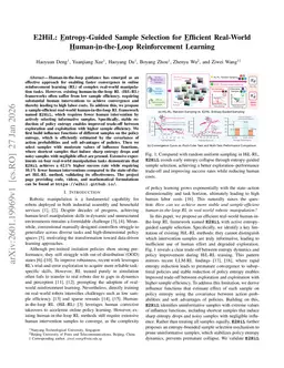 E2HiL: Entropy-Guided Sample Selection for Efficient Real-World Human-in-the-Loop Reinforcement Learning