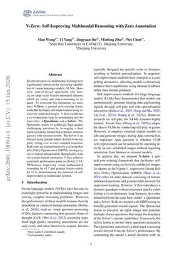 V-Zero: Self-Improving Multimodal Reasoning with Zero Annotation