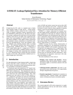 LOOKAT: Lookup-Optimized Key-Attention for Memory-Efficient Transformers