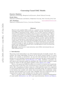 Coarsening Causal DAG Models