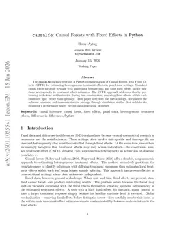 causalfe: Causal Forests with Fixed Effects in Python