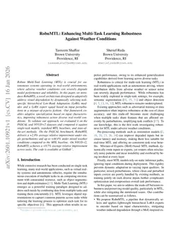 RobuMTL: Enhancing Multi-Task Learning Robustness Against Weather Conditions