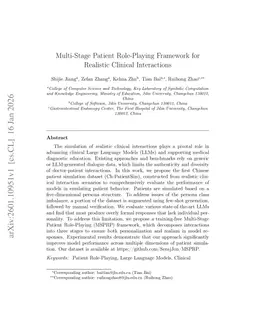 Multi-Stage Patient Role-Playing Framework for Realistic Clinical Interactions