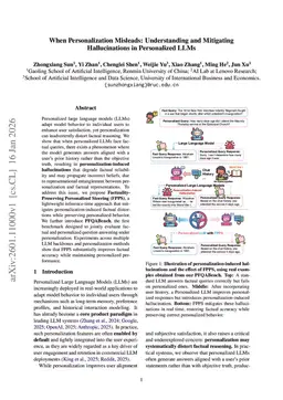 When Personalization Misleads: Understanding and Mitigating Hallucinations in Personalized LLMs