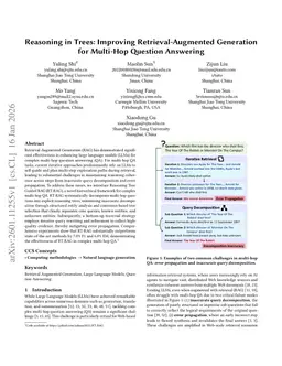 Reasoning in Trees: Improving Retrieval-Augmented Generation for Multi-Hop Question Answering