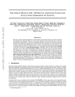 The Great March 100: 100 Detail-oriented Tasks for Evaluating Embodied AI Agents