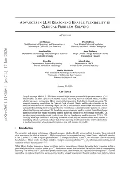 Advances in LLM Reasoning Enable Flexibility in Clinical Problem-Solving