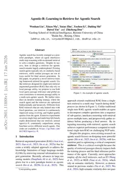 Agentic-R: Learning to Retrieve for Agentic Search