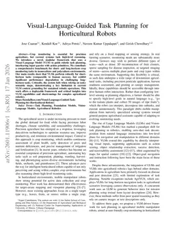 Visual-Language-Guided Task Planning for Horticultural Robots