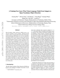A Training-Free Guess What Vision Language Model from Snippets to Open-Vocabulary Object Detection