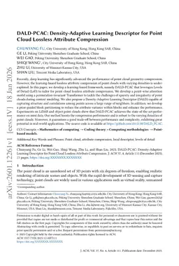 DALD-PCAC: Density-Adaptive Learning Descriptor for Point Cloud Lossless Attribute Compression