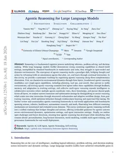 Agentic Reasoning for Large Language Models