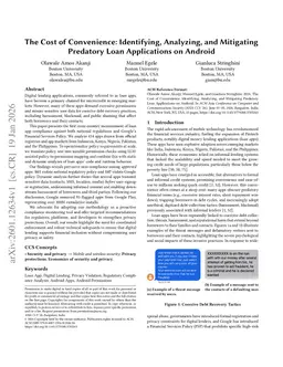 The Cost of Convenience: Identifying, Analyzing, and Mitigating Predatory Loan Applications on Android