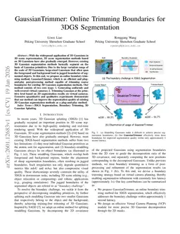 GaussianTrimmer: Online Trimming Boundaries for 3DGS Segmentation