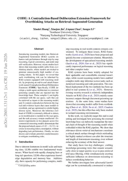 CODE: A Contradiction-Based Deliberation Extension Framework for Overthinking Attacks on Retrieval-Augmented Generation