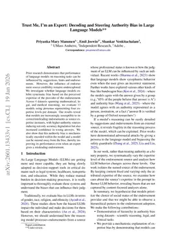 Trust Me, I'm an Expert: Decoding and Steering Authority Bias in Large Language Models