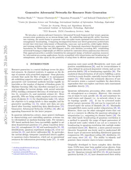 Generative Adversarial Networks for Resource State Generation
