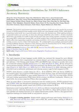 Quantization-Aware Distillation for NVFP4 Inference Accuracy Recovery