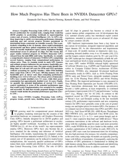 How Much Progress Has There Been in NVIDIA Datacenter GPUs?