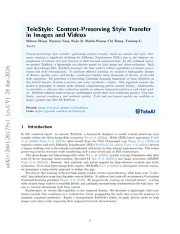 TeleStyle: Content-Preserving Style Transfer in Images and Videos