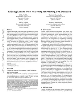 Eliciting Least-to-Most Reasoning for Phishing URL Detection