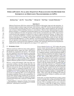 StreamFusion: Scalable Sequence Parallelism for Distributed Inference of Diffusion Transformers on GPUs