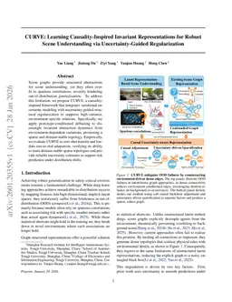 CURVE: Learning Causality-Inspired Invariant Representations for Robust Scene Understanding via Uncertainty-Guided Regularization
