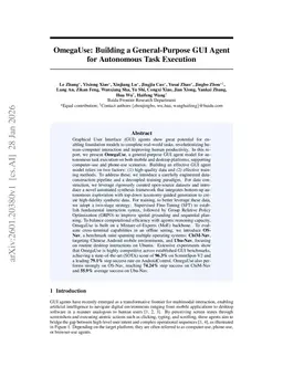 OmegaUse: Building a General-Purpose GUI Agent for Autonomous Task Execution