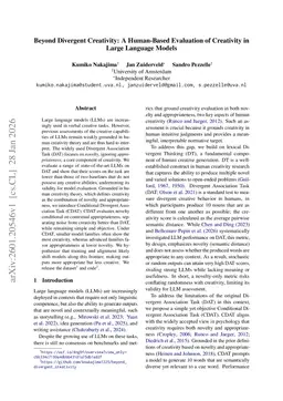 Beyond Divergent Creativity: A Human-Based Evaluation of Creativity in Large Language Models