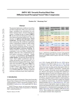 DiffVC-RT: Towards Practical Real-Time Diffusion-based Perceptual Neural Video Compression