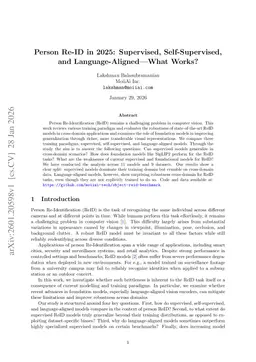Person Re-ID in 2025: Supervised, Self-Supervised, and Language-Aligned. What Works?