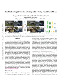 FreeFix: Boosting 3D Gaussian Splatting via Fine-Tuning-Free Diffusion Models