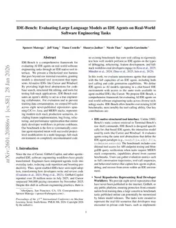 IDE-Bench: Evaluating Large Language Models as IDE Agents on Real-World Software Engineering Tasks