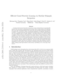 Efficient Causal Structure Learning via Modular Subgraph Integration