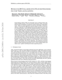 Human-LLM Collaborative Feature Engineering for Tabular Data