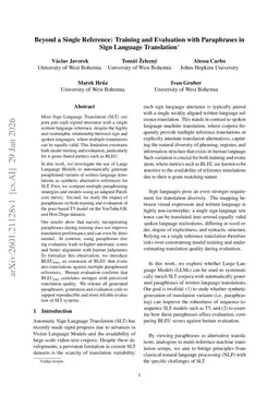 Beyond a Single Reference: Training and Evaluation with Paraphrases in Sign Language Translation