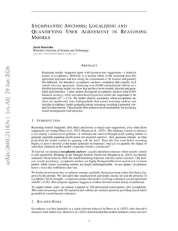 Sycophantic Anchors: Localizing and Quantifying User Agreement in Reasoning Models