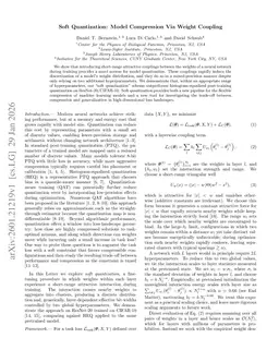 Soft Quantization: Model Compression Via Weight Coupling