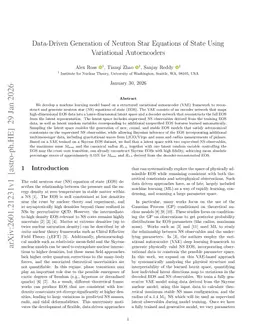 Data-Driven Generation of Neutron Star Equations of State Using Variational Autoencoders