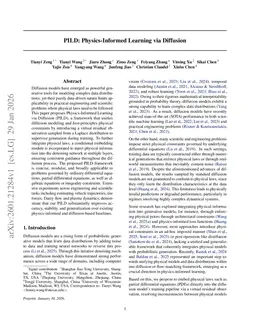 PILD: Physics-Informed Learning via Diffusion