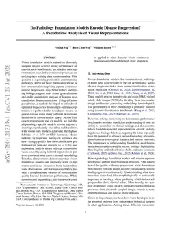 Do Pathology Foundation Models Encode Disease Progression? A Pseudotime Analysis of Visual Representations
